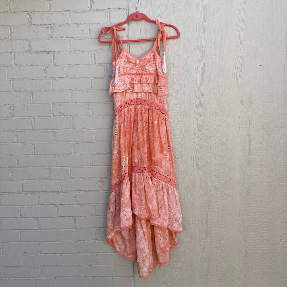 SOLD‼️ NWT Rumer Dress Tularosa; Coral Pink Tie Dye; Size: XS
